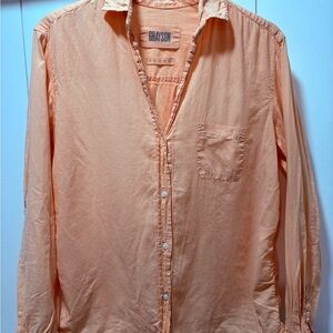 Grayson The Hero Cotton Classic Button-Down Shirt Coral Size 3 Medium